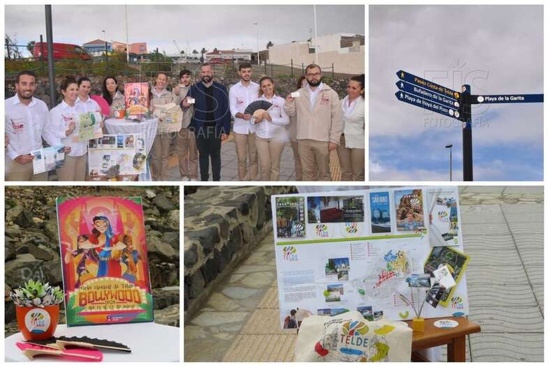 La Concejalía de Turismo eligió el paseo marítimo de La Garita para presentar su presencia en Fitur (Foto TA)